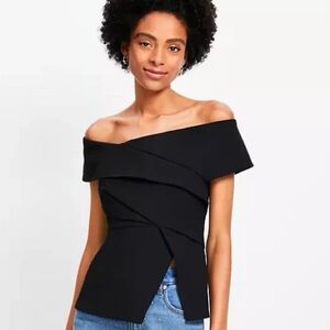 Loft Asymmetrical Off The Shoulder Top